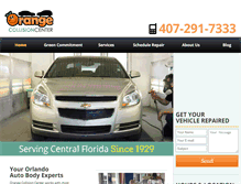 Tablet Screenshot of orangecollisioncenter.com